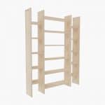 Masif Ahşap 2+1 Kitaplık - Görsel 2