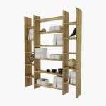 Masif Ahşap 2+1 Kitaplık - Görsel 8