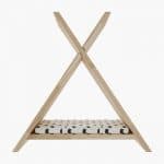 Rustik Meşe Piramit Kedi Evi - Görsel 2