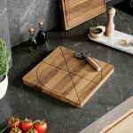 İroko Çift Taraflı Sunum ve Kesme Tahtası - Görsel 3