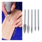 Rox Wood Gravür Ahşap Oyma Seti Dremel Uyumlu 5 Parça - Görsel 5