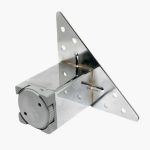 Kapsan Metal Baza Ayağı Krom - Yükseklik 7cm