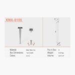 Kapsan Metal Masa Ayağı Krom Konik - Görsel 2